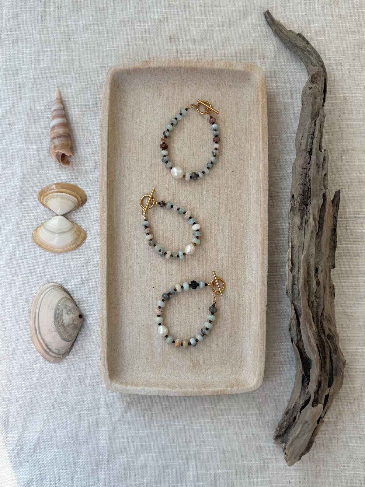 Amazonite & Pearl Bracelet