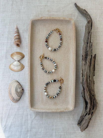 Amazonite & Pearl Bracelet