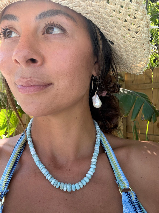 Larimar Stone Necklace
